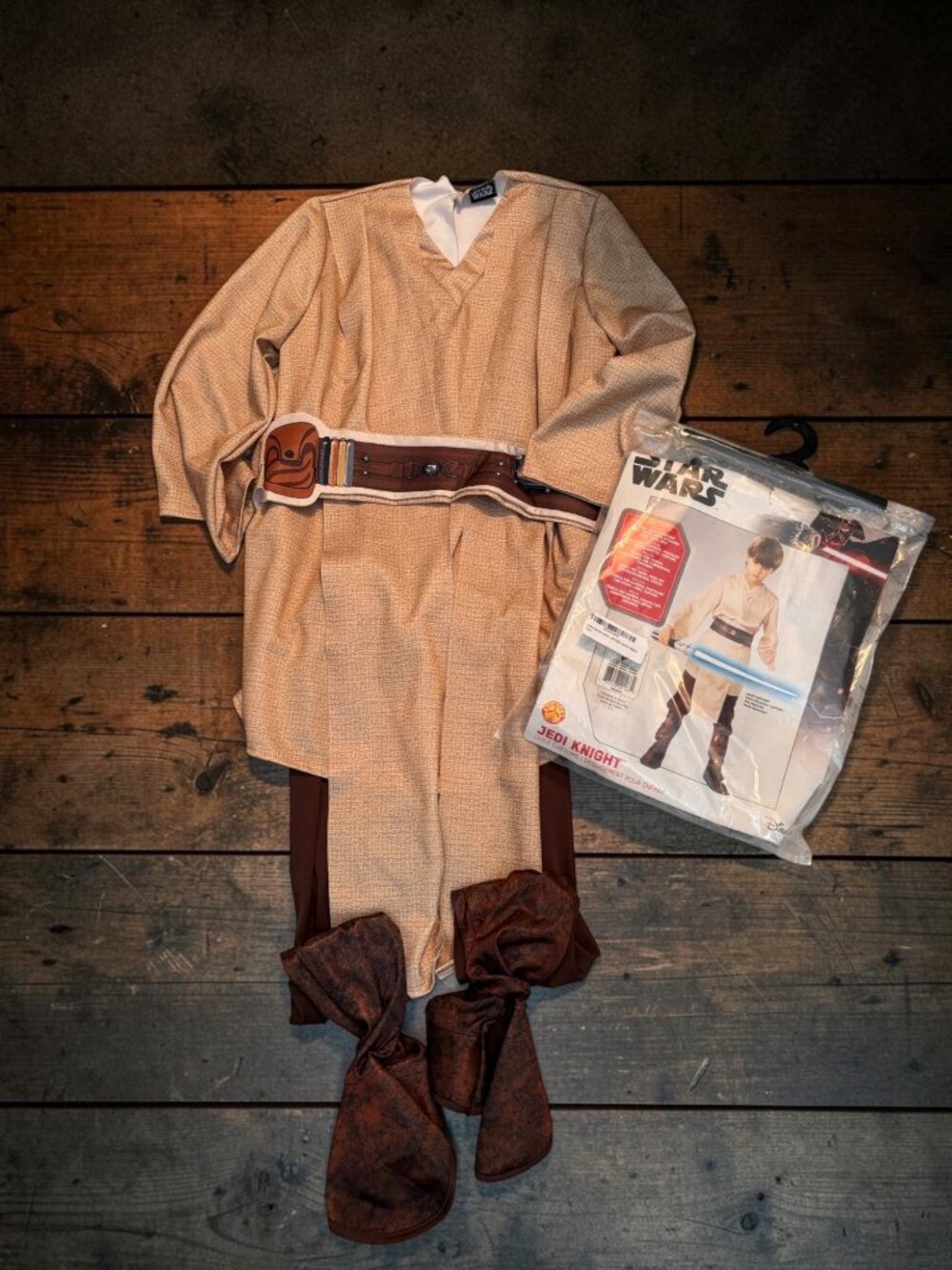 Star Wars Jedi Knight Child Costume With Tunic Pants & Belt By Disney - Medium